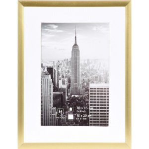 Алюминиевая фоторамка Manhattan 15x20 см в золотом цвете