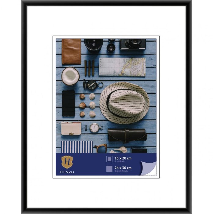 Kunststoffrahmen Napoli 24x30 cm schwarz