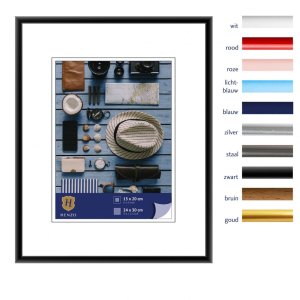 Kunststoffrahmen Napoli 24x30 cm schwarz