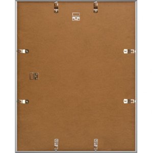 Kunststoffrahmen Napoli 24x30 cm silber