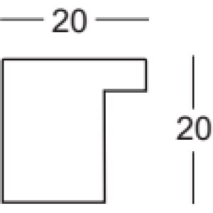 Деревянная рамка Walther Малага антрацит 24x30 см прозрачное стекло
