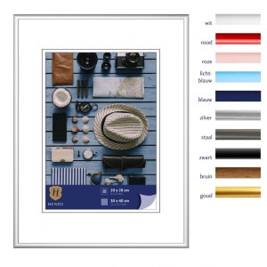 Kunststoffrahmen Napoli 30x40 cm silber