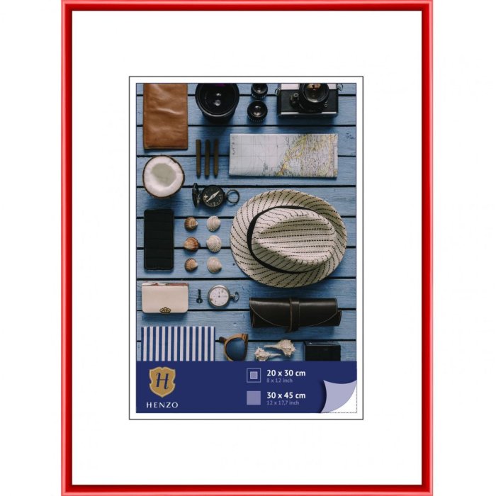 Henzo Kunststoff-Bilderrahmen Napoli 30x45 cm rot