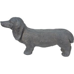 Clayre & Eef 5MG0019 Hund Grau 74x19x39 cm
