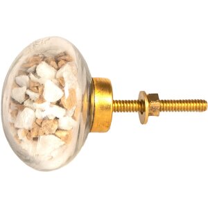 Clayre & Eef 65021 Дверная ручка белая, серая, розовая Ø 4x4 см