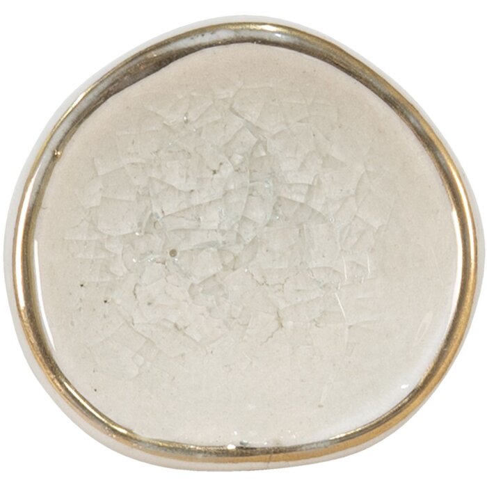 Clayre & Eef 65047 Дверная ручка белая 4x4x7 см