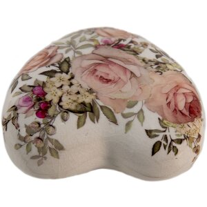 Clayre & Eef 6CE1414 Декоративное сердце розовое 11x11x4 см