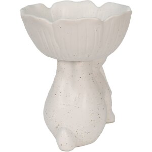 Clayre & Eef 6CE1429 Декоративный кролик белый 15x11x14 см