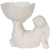 Clayre & Eef 6CE1429 Декоративный кролик белый 15x11x14 см
