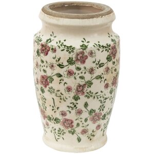 Clayre & Eef 6CE1443S Deko Vase Rosa Beige Ø...