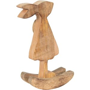 Clayre & Eef 6H2151M Декоративный кролик коричневый, розовый 14x7x25 см