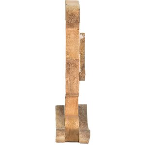 Clayre & Eef 6H2151M Декоративный кролик коричневый, розовый 14x7x25 см