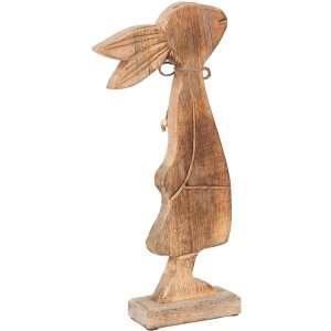 Clayre & Eef 6H2155 Декоративный кролик коричневый, белый 18x6x40 см