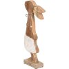 Clayre & Eef 6H2155 Декоративный кролик коричневый, белый 18x6x40 см