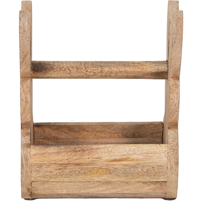 Clayre & Eef 6H2157L Деревянная шкатулка Кролик коричневый 16x12x25 см