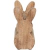 Clayre & Eef 6H2157L Деревянная шкатулка Кролик коричневый 16x12x25 см