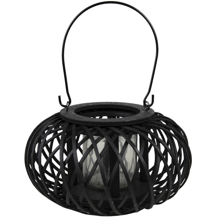 Clayre & Eef 6RO0582 Фонарь черный Ø 23x12 см