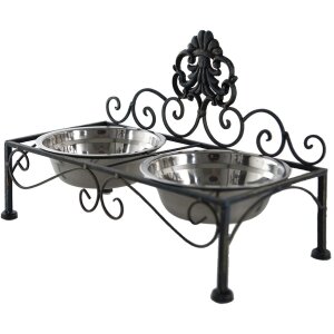 Clayre & Eef 6Y4682 Миска для еды для собак черная...