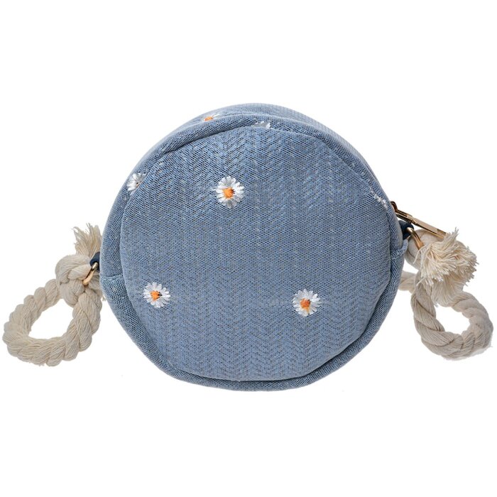 Clayre & Eef JZBG0258BL Сумка для шашек синяя Ø 15 см