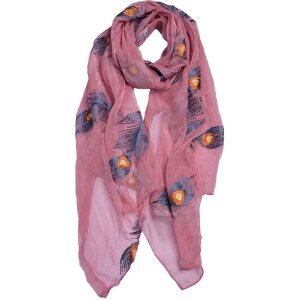Juleeze JZSC0650P Schal Damen Muster Rosa 70x180 cm