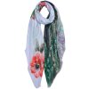 Clayre & Eef JZSC0676 Шарф Женский Узор Белый 90x180 см