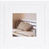 Henzo Driftwood Holzrahmen 30x30 cm weiß mit Passepartout Blockprofil