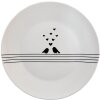 Clayre & Eef LBSFP Geschirr Essteller Weiß Schwarz Ø 26x2 cm