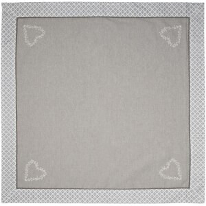 Clayre & Eef LYH15 Скатерть квадратная серая 150x150 см