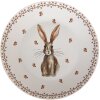 Clayre & Eef REBFP Essteller 26 cm Porzellan Hasenmotiv Landhausstil