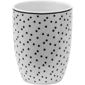 Кружка Clayre & Eef SDMU белая, черная 350 мл