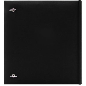 Panodia Fotoalbum Linea schwarz 30x30 cm 60 weiße Seiten Gummiband