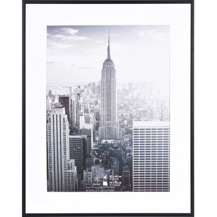 Henzo алюминиевая рама Manhattan black 40x50 см с пассатижами 30x40 см