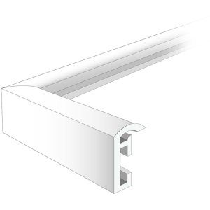 Kunststoffrahmen Napoli 50x60 cm weiß