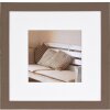 Henzo Holzrahmen Driftwood mittelbraun 40x40 cm mit Passepartout 28x28 cm