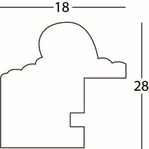 Деревянная рамка Henzo Верона 40x50 см темно-коричневая
