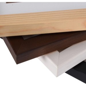 Henzo Holzrahmen JARDIN schwarz 40x60 cm mit Passepartout 30x45 cm