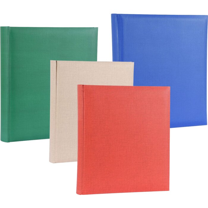 Henzo Fotoalbum PROMO COLOR sortiert 29x33,5 cm 100 weiße Seiten Leineneinband