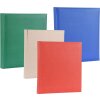 Henzo Fotoalbum PROMO COLOR sortiert 29x33,5 cm 100 weiße Seiten Leineneinband