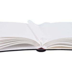 Henzo Fotoalbum LONZO schwarz 28x30,5 cm 70 weiße Seiten Pergamin