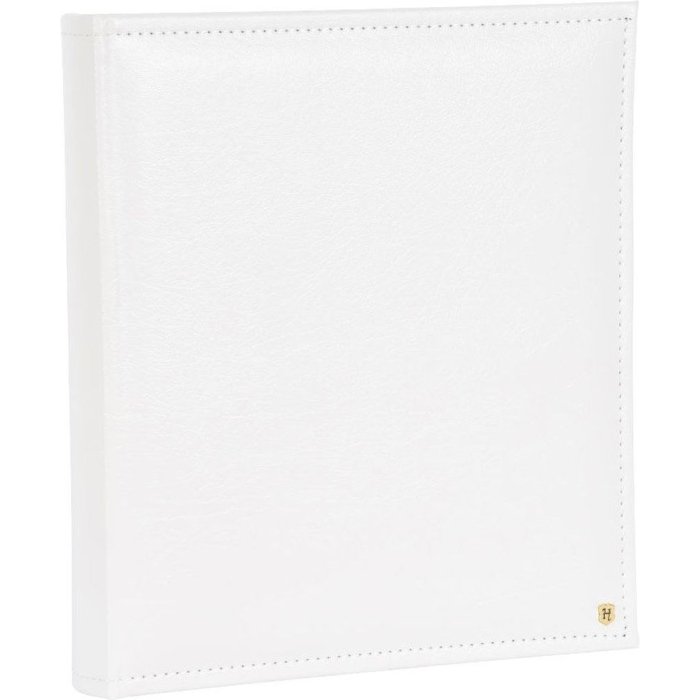 Henzo Fotoalbum Lonzo weiß 28x30,5 cm 70 schwarze Seiten