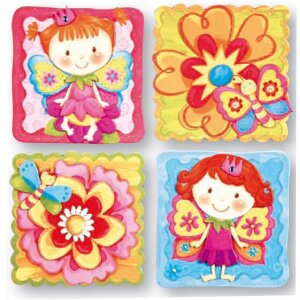 4er SET Mädchen Wandtattoos KÖNIGIN