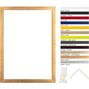 Walther Holzrahmen Barcelona Blockprofil 2 Glasarten