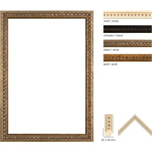 Деревянная барочная рама Walther Лось 2 вида стекла и...