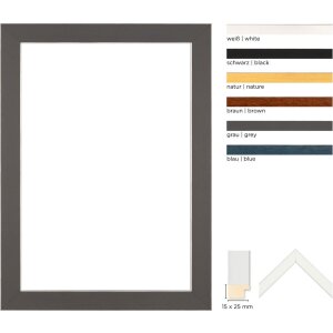 Деревянная рамка Walther Bilbao с серебряным кантом 2...