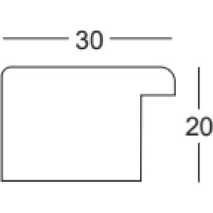 Walther Holzrahmen Cordoba Eichenstruktur Sondergrößen