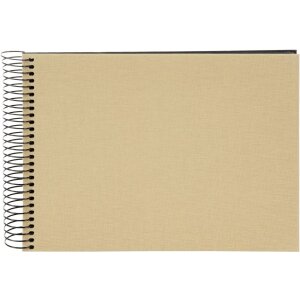 Goldbuch Spiralalbum Bella Vista beige 24x17 cm 40 schwarze Seiten