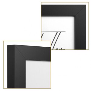 Henzo Holz-Doppelrahmen Piano 3 Fotos 13x18 cm schwarz