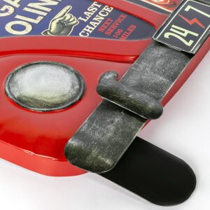 ZEP Настенное украшение DALLAS 50,5x6x47 см Автомобиль бензиновый красный