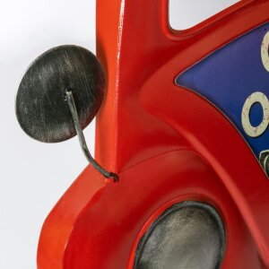 ZEP Настенное украшение DALLAS 50,5x6x47 см Автомобиль бензиновый красный