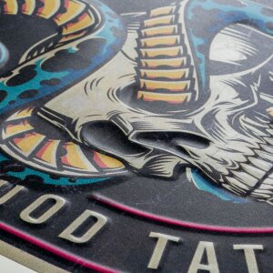 ZEP Оловянная вывеска TATTOO 35x45 см